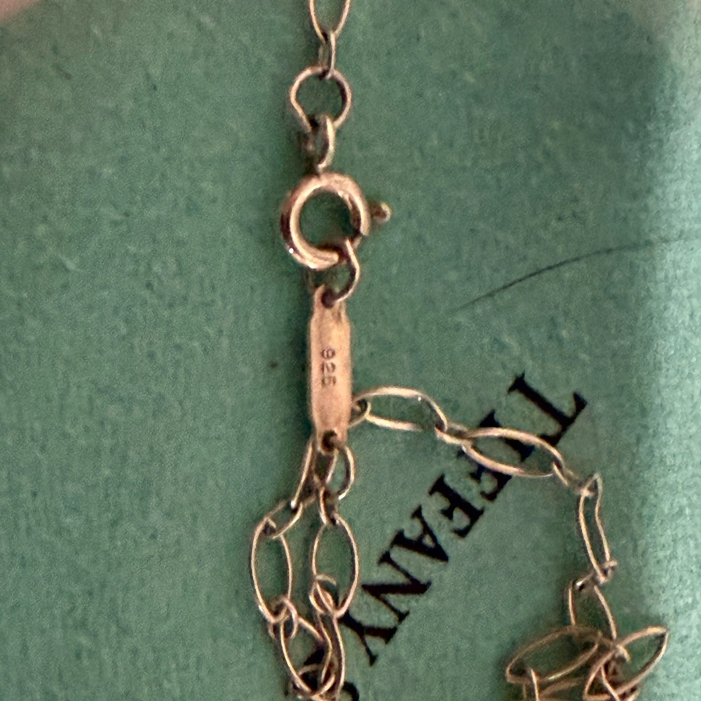 Authentic Tiffany & Co Silver and Enamel Beaded Key Necklace - Picture 5 of 7